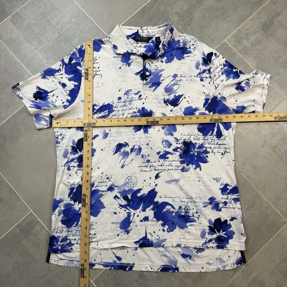 Ralph Lauren Polo Golf Shirt Mens Large British West Indies Special Script XL